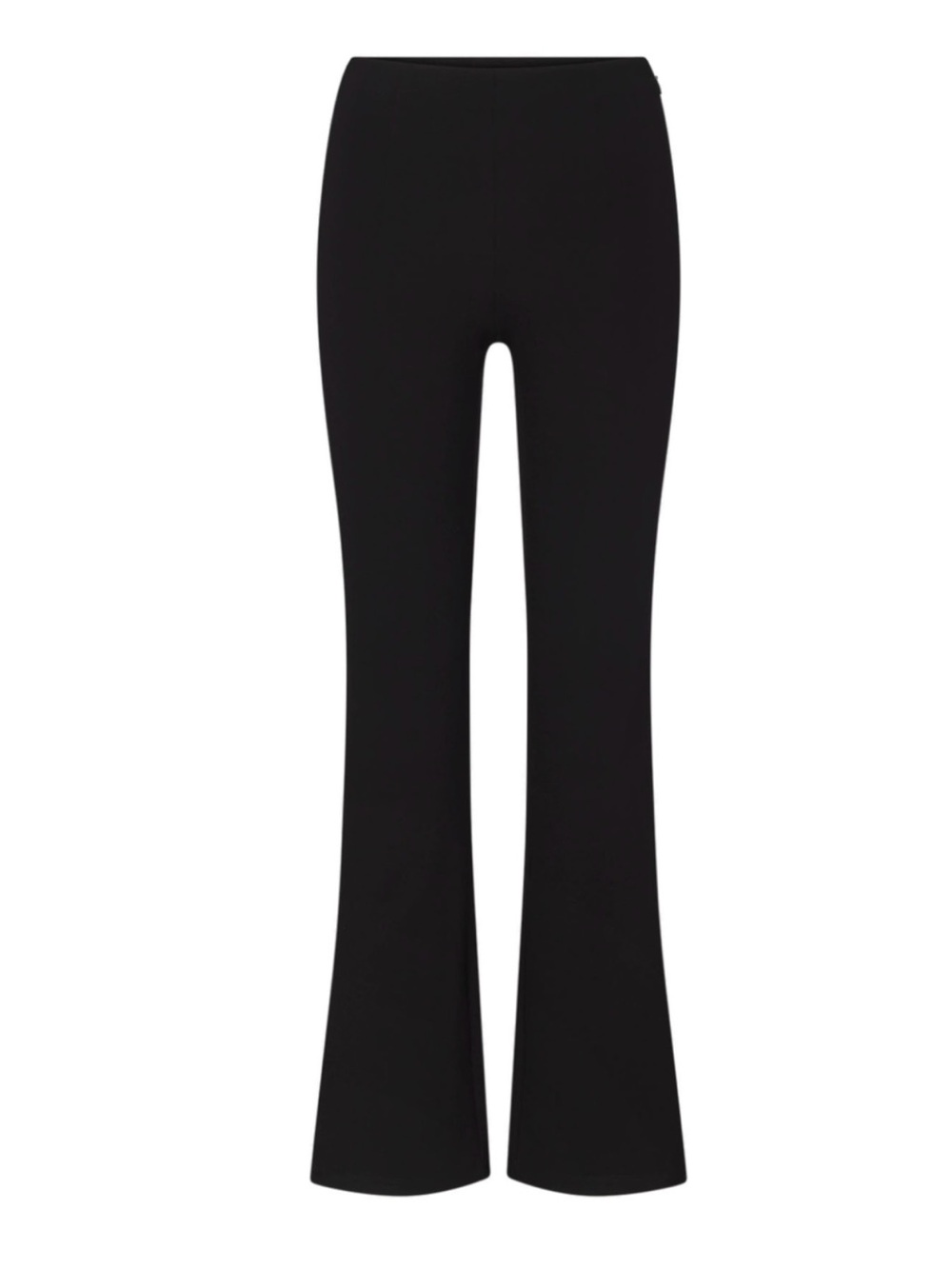SKIMS The Essential Collection High-Waisted Cropped Kick Flare Pants in Black